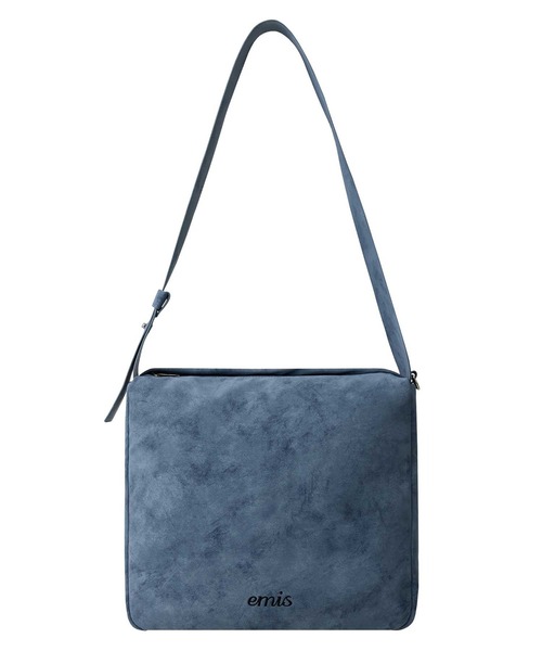 EMIS（イミス）の「WIDE STRAP SHOULDER BAG（ショルダーバッグ・レディース・ブルー/キャメル・FREE）」の7枚目の写真