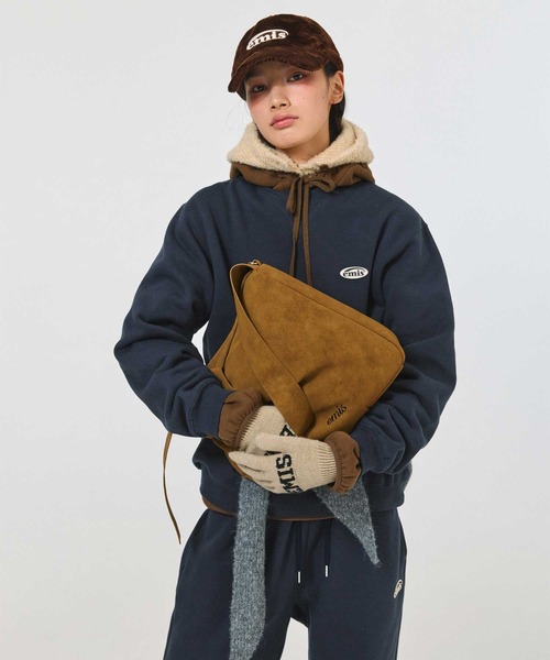 EMIS（イミス）の「WIDE STRAP SHOULDER BAG（ショルダーバッグ・レディース・ブルー/キャメル・FREE）」の15枚目の写真
