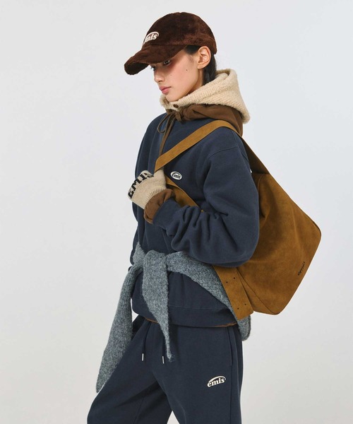 EMIS（イミス）の「WIDE STRAP SHOULDER BAG（ショルダーバッグ・レディース・ブルー/キャメル・FREE）」の16枚目の写真
