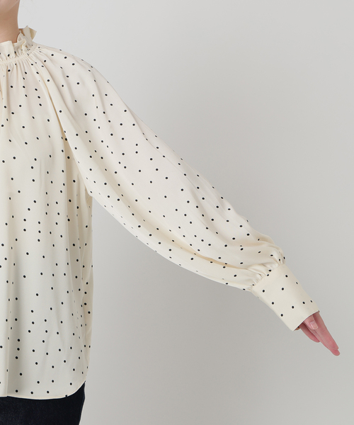 Jeu de Coeurs & Pois】ドットギャザーブラウス（シャツ/ブラウス