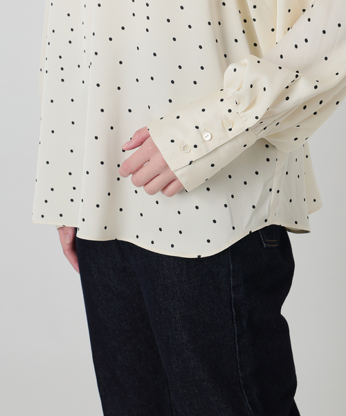 Jeu de Coeurs & Pois】ドットギャザーブラウス（シャツ/ブラウス