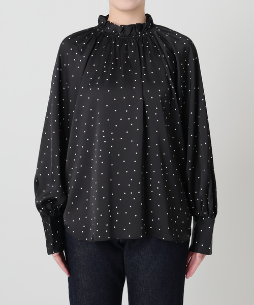 Jeu de Coeurs & Pois】ドットギャザーブラウス（シャツ/ブラウス