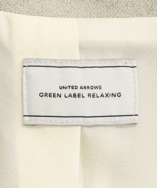 green label relaxing（グリーンレーベルリラクシング）の「Greed グリード メランジ テーラード ジレ ウォッシャブル ストレッチ（ベスト・レディース・ベージュ・38/36）」の12枚目の写真