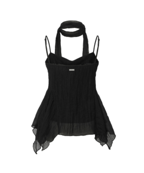 Ethnic Scarf Top (black)（Tシャツ/カットソー）｜KHAKIPOINT（カーキ 