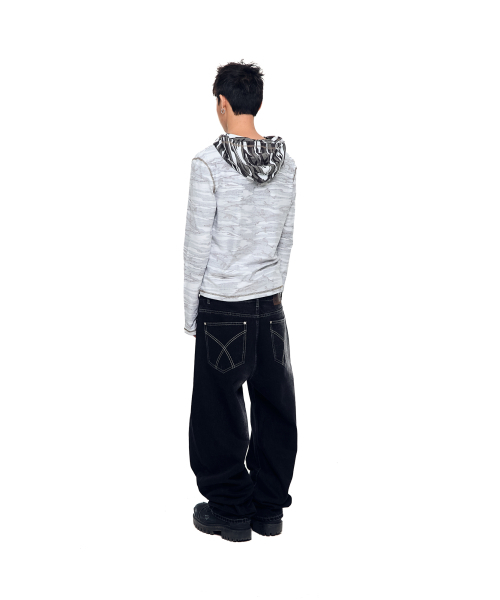 AAKAM（アーカム）の「Side Washed Button Denim Pants (Black)（デニムパンツ・レディース・その他・1/2）」の9枚目の写真