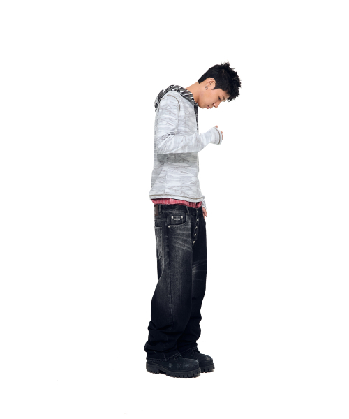 AAKAM（アーカム）の「Side Washed Button Denim Pants (Black)（デニムパンツ・レディース・その他・1/2）」の12枚目の写真