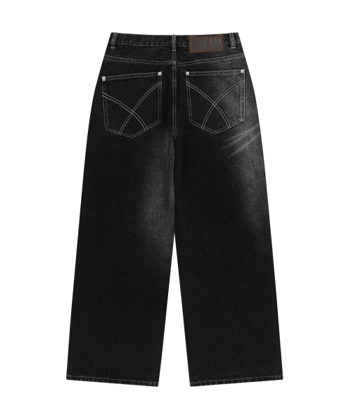 AAKAM（アーカム）の「Side Washed Button Denim Pants (Black)（デニムパンツ・レディース・その他・1/2）」の14枚目の写真