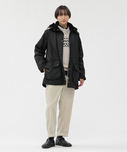 MARGARET HOWELL（マーガレットハウエル）の「WOOL CASHMERE SILK FAIRISLE（ニット/セーター・レディース・ネイビー/オフホワイト・2）」の13枚目の写真