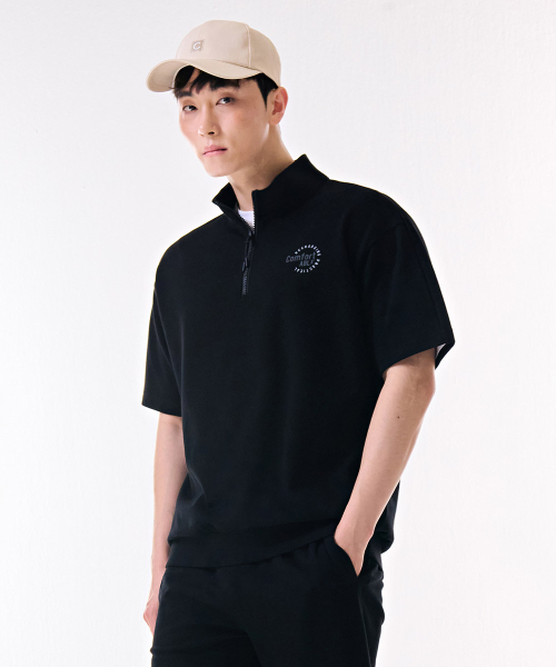 CHASECULT(チェイスカルト)の「共用クーリングコットンアノラック半袖Tシャツ-DBRU5812D03(その他トップス・メンズ・ブラック・90/95/105/100)」の5枚目の写真