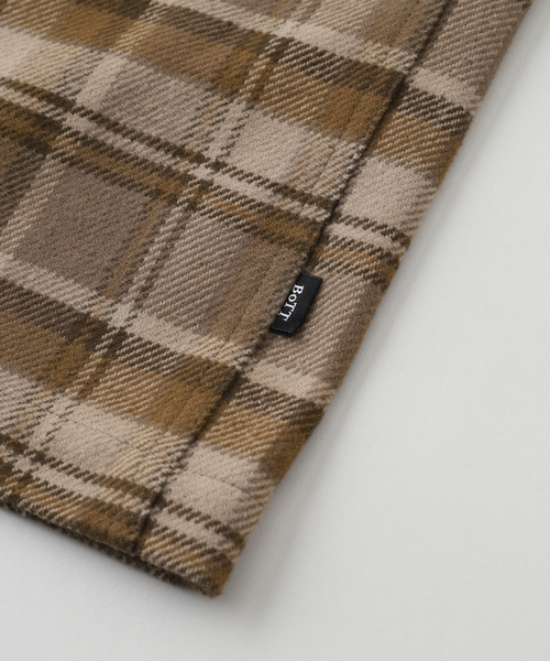 PULP/417EDIFICE(パルプフォーワンセブンエディフィス)の「BoTT / ボット ZIP-UP FLANNEL SHIRT(シャツ/ブラウス・メンズ・ブラウン/パープル・SMALL/MEDIUM)」の5枚目の写真