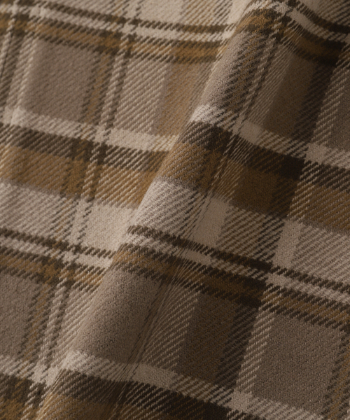 PULP/417EDIFICE(パルプフォーワンセブンエディフィス)の「BoTT / ボット ZIP-UP FLANNEL SHIRT(シャツ/ブラウス・メンズ・ブラウン/パープル・SMALL/MEDIUM)」の6枚目の写真