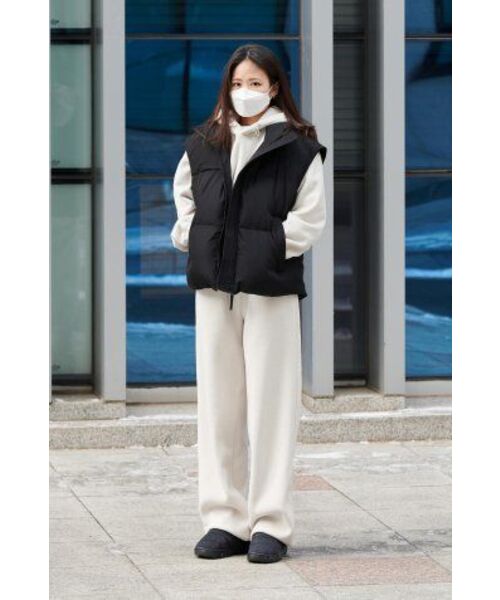 MUSINSA STANDARD WOMAN（ムシンサスタンダードウーマン）の「ウィメンズポーラフリースバリアブルラウンジスウェットパンツ[アイボリー]（スウェットパンツ・レディース・その他・X-SMALL/SMALL/MEDIUM/LARGE）」の8枚目の写真