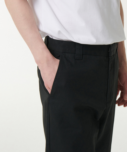 MUSINSA STANDARD（ムシンサスタンダード）の「ソリッドCPワイドチノパンツ[ブラック]（その他パンツ・メンズ・その他・31/33/26/27/28/29/38/42/36/34/32/30/40）」の4枚目の写真