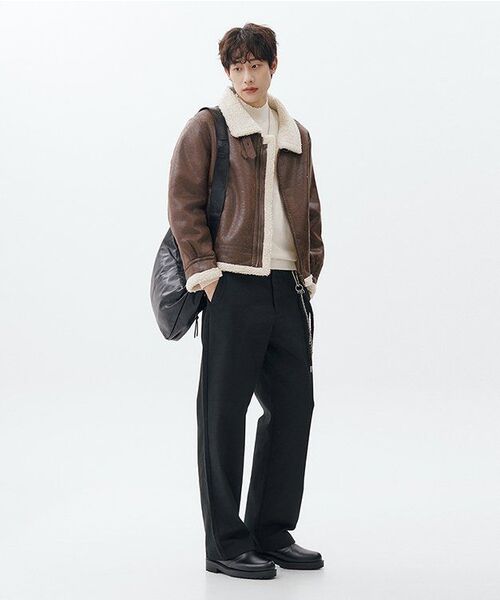 MUSINSA STANDARD（ムシンサスタンダード）の「ソリッドCPワイドチノパンツ[ブラック]（その他パンツ・メンズ・その他・31/33/26/27/28/29/38/42/36/34/32/30/40）」の13枚目の写真