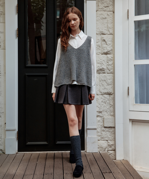ZEROSTREET(ゼロストリート)の「クラウディプリーツスカート / グレー(スカート・レディース・グレー・SMALL/MEDIUM/LARGE)」の3枚目の写真