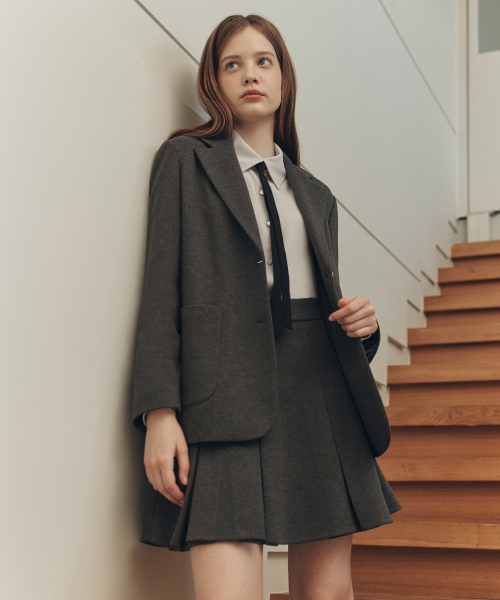 ZEROSTREET(ゼロストリート)の「クラウディプリーツスカート / グレー(スカート・レディース・グレー・SMALL/MEDIUM/LARGE)」の2枚目の写真