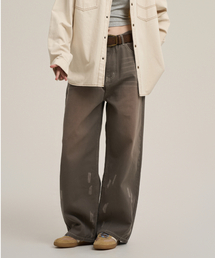 SUPERSUB（スーパーサブ）の「バルーンフィットデミジウォッシングデニムパンツ - ブラウン（デニムパンツ）」