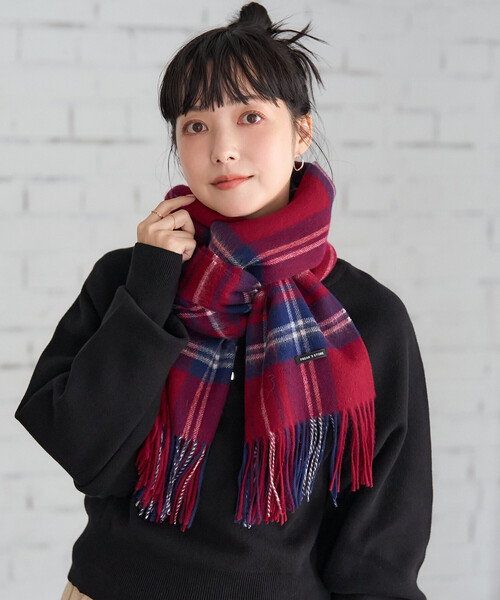 ウールチェックマフラー（マフラー）｜FREAK'S STORE（フリークス