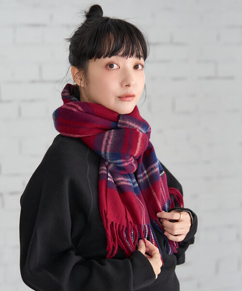 LOCALLY ウール チェック マフラー ウールチェックマフラー（マフラー）｜FREAK'S STORE（フリークス