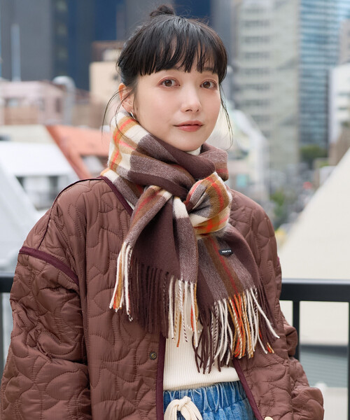 ウールチェックマフラー（マフラー）｜FREAK'S STORE（フリークス