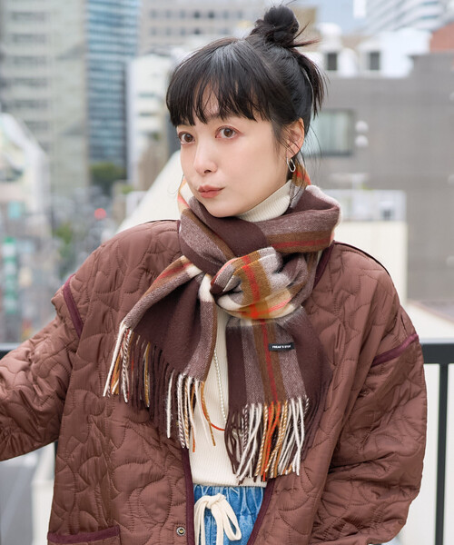 FREAK'S STORE（フリークスストア）の「ウールチェックマフラー