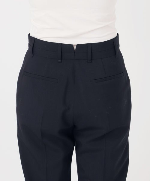 セール】ノンミュールウールストレートパンツ（スラックス）｜NOBLE