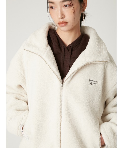 FRAY I.D（フレイアイディー）の「【Reebok× FRAY I.D】ジップアップボアブルゾン（ブルゾン・レディース・ライトブルー/ホワイト・0/1）」の15枚目の写真