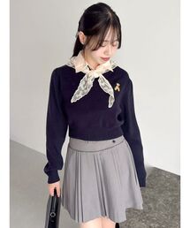 POLO BCS | 【POLO BCSコラボ】レーススカーフベア刺繍ニットトップス(ニット/セーター)