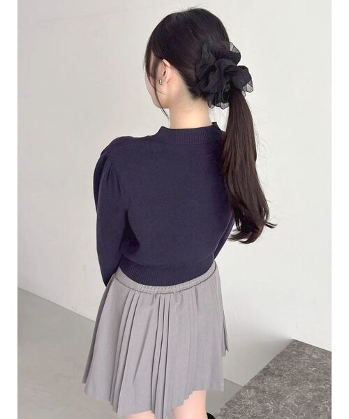 POLO BCS(ポロ ビーシーエス)の「【POLO BCSコラボ】レーススカーフベア刺繍ニットトップス(ニット/セーター・レディース・アイボリー/グレー/ネイビー/ベージュ・FREE)」の15枚目の写真