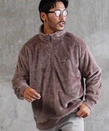 KANGOL カンゴール ブランド別注 コラボ ハーフZIP ボアトレーナー