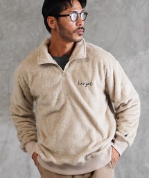 KANGOL カンゴール ブランド別注 コラボ ハーフZIP ボアトレーナー