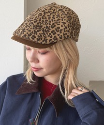 kutir | kutirlune／ヒョウ柄　レオパード柄キャスケット(キャスケット)