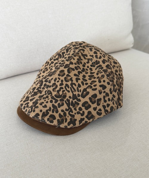 kutir（クティール）の「kutirlune／ヒョウ柄　レオパード柄キャスケット（キャスケット・レディース・ライトブラウン・FREE）」の2枚目の写真