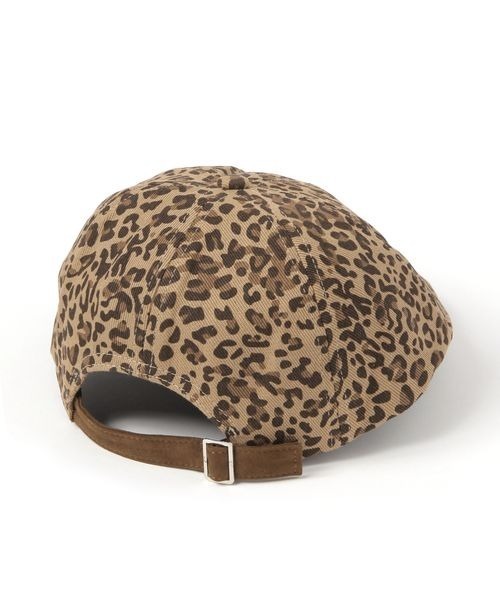 kutir（クティール）の「kutirlune／ヒョウ柄　レオパード柄キャスケット（キャスケット・レディース・ライトブラウン・FREE）」の5枚目の写真