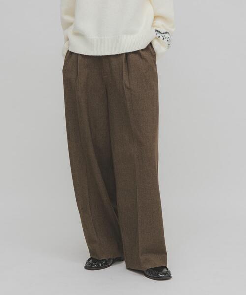 KBF（ケイビーエフ）の「ウールライクブラッジュドパンツ（その他パンツ・レディース・ベージュ/チャコールグレー/ブラウン・38/36）」の13枚目の写真