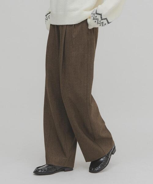 KBF（ケイビーエフ）の「ウールライクブラッジュドパンツ（その他パンツ・レディース・ベージュ/チャコールグレー/ブラウン・38/36）」の14枚目の写真