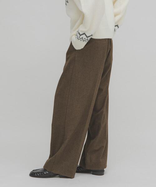 KBF（ケイビーエフ）の「ウールライクブラッジュドパンツ（その他パンツ・レディース・ベージュ/チャコールグレー/ブラウン・38/36）」の15枚目の写真