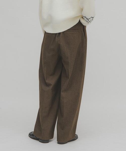 KBF（ケイビーエフ）の「ウールライクブラッジュドパンツ（その他パンツ・レディース・ベージュ/チャコールグレー/ブラウン・38/36）」の16枚目の写真