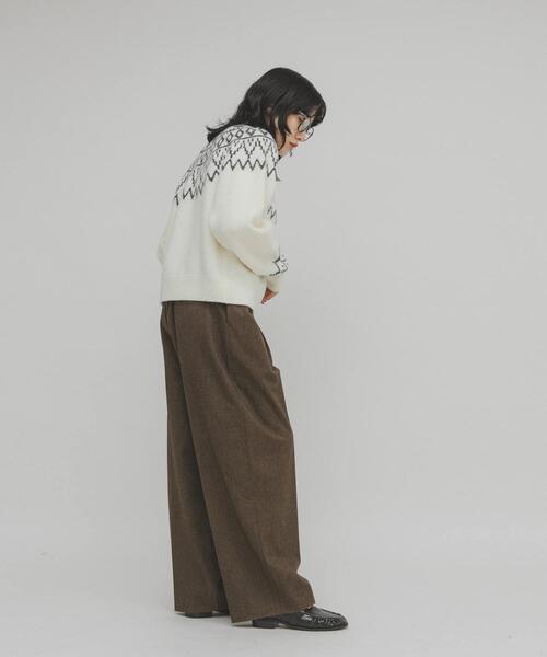 KBF（ケイビーエフ）の「ウールライクブラッジュドパンツ（その他パンツ・レディース・ベージュ/チャコールグレー/ブラウン・38/36）」の19枚目の写真