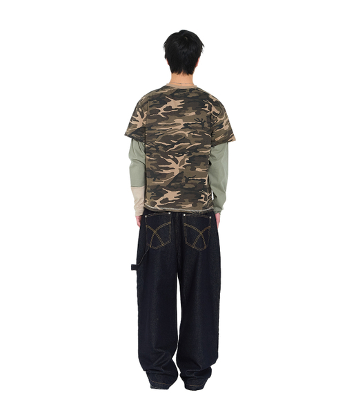 AAKAM(アーカム)の「Camouflage layered Long Sleeve (Brown)(Tシャツ/カットソー・レディース・その他・1/2)」の7枚目の写真