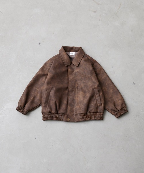 Fluffy BROTHERS（フラッフィーブラザーズ）の「レザージャケット（大人サイズ）（その他アウター・メンズ・ブラウン・M/L/XL）」の2枚目の写真