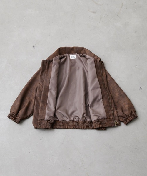 Fluffy BROTHERS（フラッフィーブラザーズ）の「レザージャケット（大人サイズ）（その他アウター・メンズ・ブラウン・M/L/XL）」の4枚目の写真