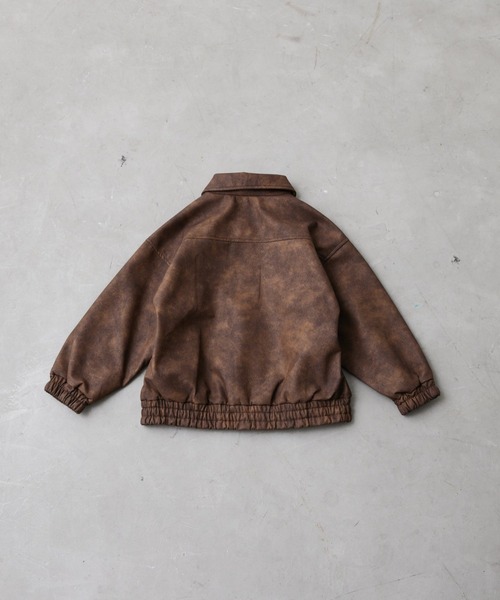 Fluffy BROTHERS（フラッフィーブラザーズ）の「レザージャケット（大人サイズ）（その他アウター・メンズ・ブラウン・M/L/XL）」の5枚目の写真