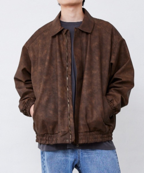 Fluffy BROTHERS（フラッフィーブラザーズ）の「レザージャケット（大人サイズ）（その他アウター・メンズ・ブラウン・M/L/XL）」の17枚目の写真