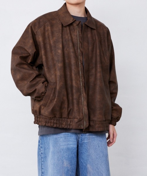 Fluffy BROTHERS（フラッフィーブラザーズ）の「レザージャケット（大人サイズ）（その他アウター・メンズ・ブラウン・M/L/XL）」の19枚目の写真