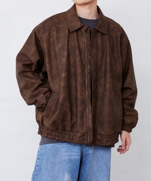 Fluffy BROTHERS（フラッフィーブラザーズ）の「レザージャケット（大人サイズ）（その他アウター・メンズ・ブラウン・M/L/XL）」の20枚目の写真