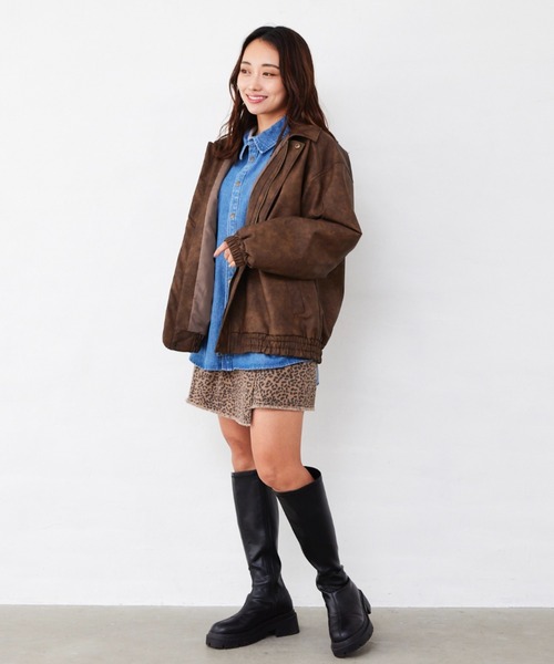 Fluffy BROTHERS（フラッフィーブラザーズ）の「レザージャケット（大人サイズ）（その他アウター・メンズ・ブラウン・M/L/XL）」の11枚目の写真