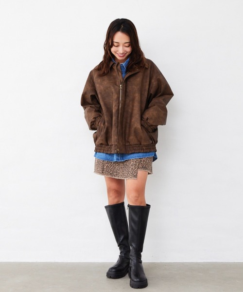 Fluffy BROTHERS（フラッフィーブラザーズ）の「レザージャケット（大人サイズ）（その他アウター・メンズ・ブラウン・M/L/XL）」の13枚目の写真