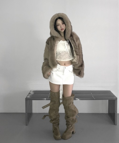 THEAIRTOWN(ジエアタウン)の「cappuccino fur jk(その他アウター・レディース・ベージュ・FREE)」の13枚目の写真