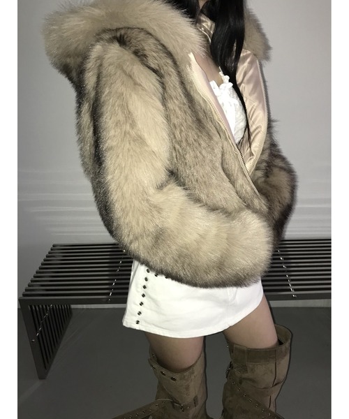 THEAIRTOWN(ジエアタウン)の「cappuccino fur jk(その他アウター・レディース・ベージュ・FREE)」の6枚目の写真